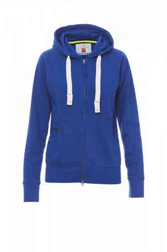 FELPA PAYPER HAWAII+ LADY FULL ZIP CAPPUCCIO gr.260 GRIGIO SMOKE