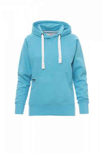 FELPA PAYPER ATLANTA+ LADY CON CAPPUCCIO gr.300 VERDE ARMY