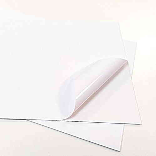 ADESIVO PVC PET BIANCO LUCIDO 33x48 (pacco da 150 fg) senza t.